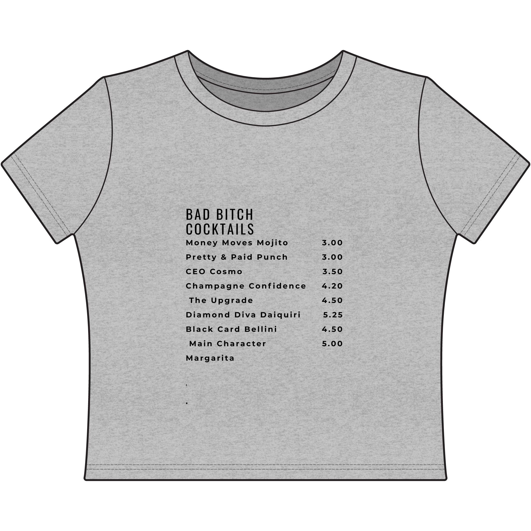 Bad bitch cocktails - baby Tee